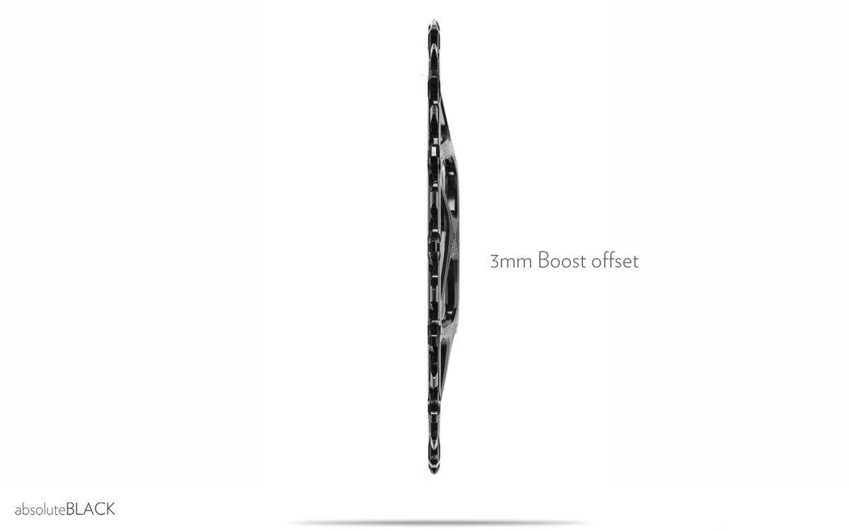 absoluteBLACK SRAM Direct-Mount, Boost (148) Kettenblatt oval 36Zähne - PVD rainbow