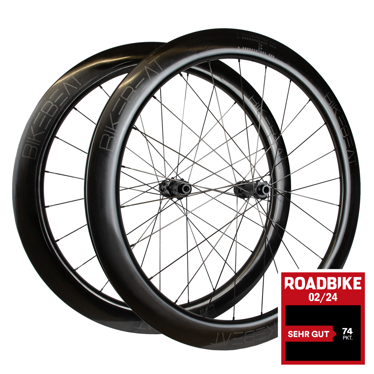 BIKEBEAT Maßstab AERO 55mm Carbon Laufrad-Satz