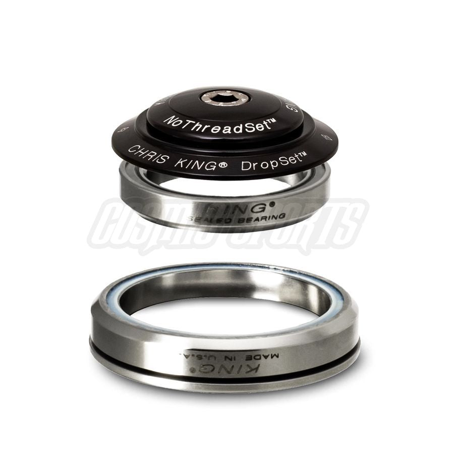 Chris King DROPSET 5, Tapered Headset IS42/28.6 | IS52/40 45x45 - Black