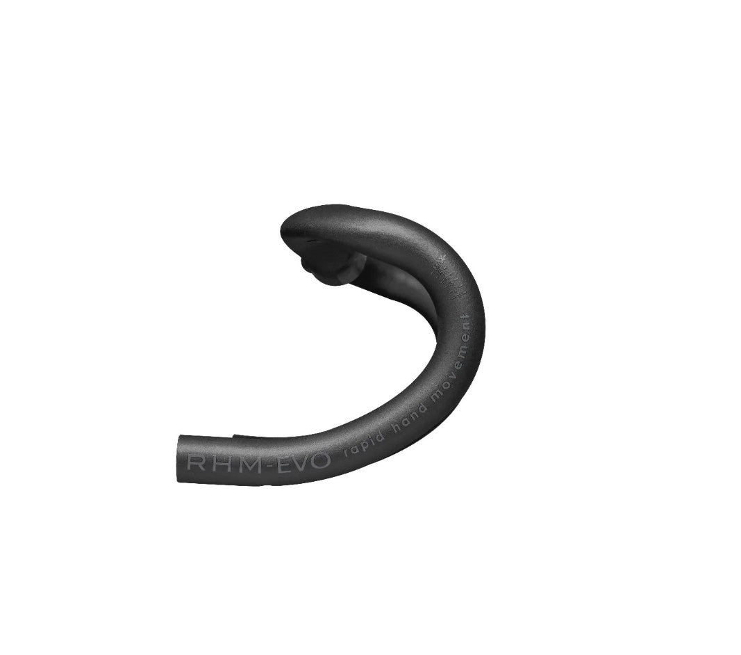Deda Zero2 RHM DCR, Aluminum Ergo Drop Bar Handlebar 31.7mm - Polish on Black