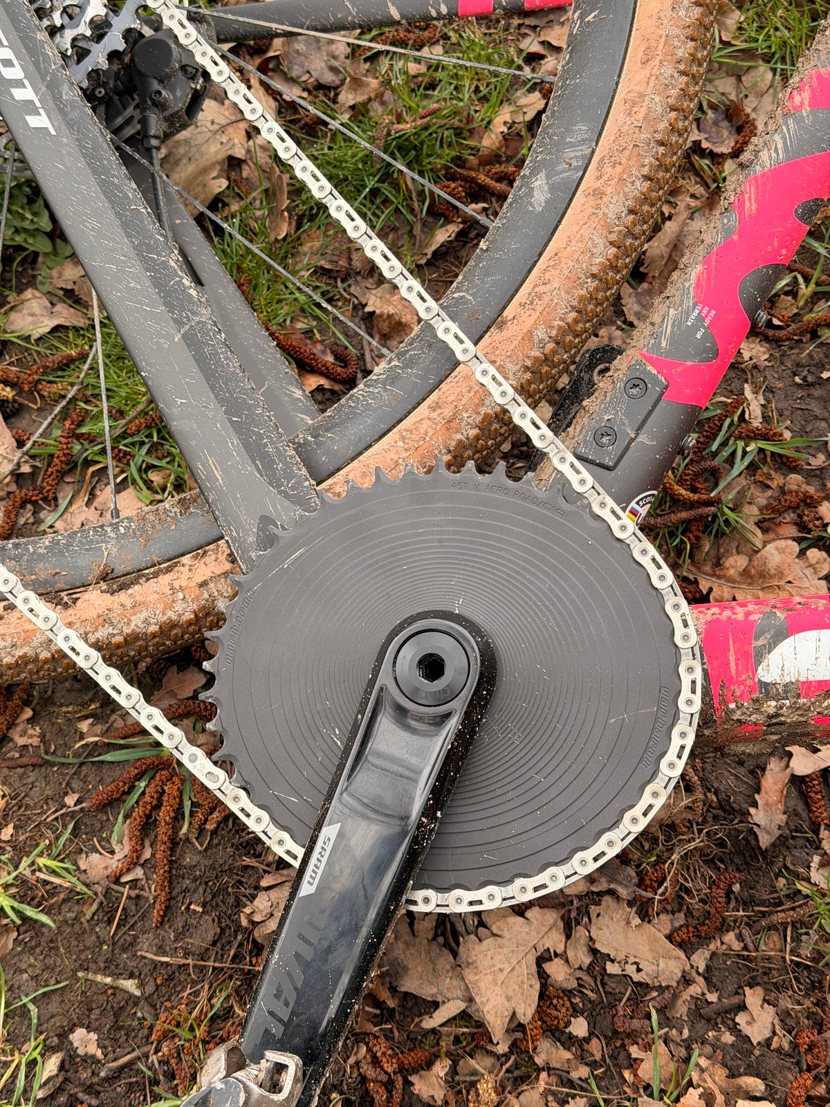 Garbaruk AXS Road/CX SRAM 8-Bolt AERO Kettenblatt Oval - Matt-Schwarz