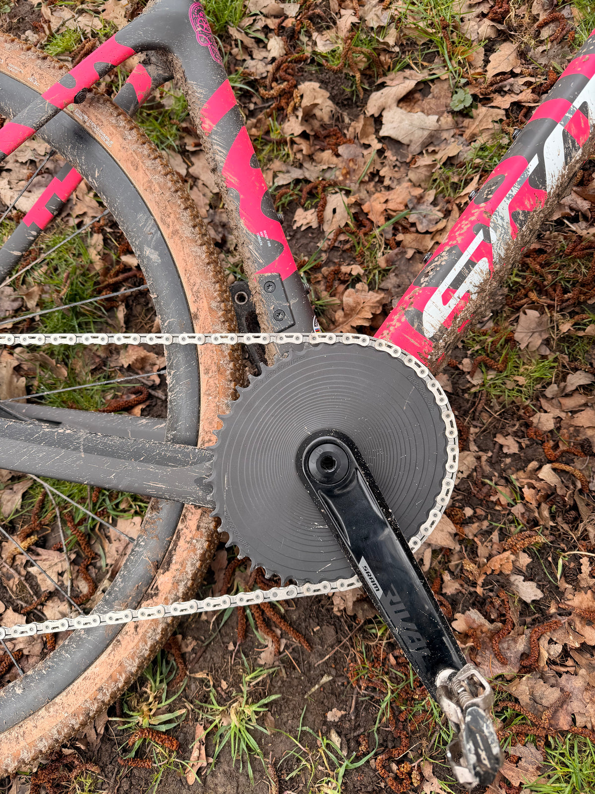 Garbaruk AXS Road/CX SRAM 8-Bolt AERO Kettenblatt Rund - Matt-Schwarz