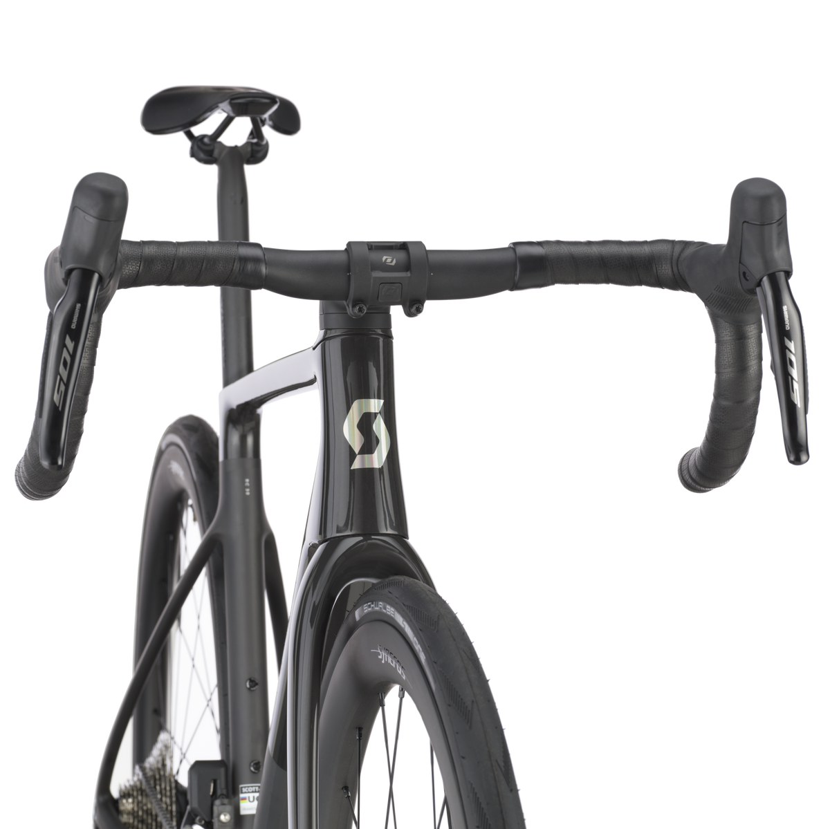 Scott Addict RC 30 (2025) road bike, Shimano 105 Di2 2x12 - Carbon Black