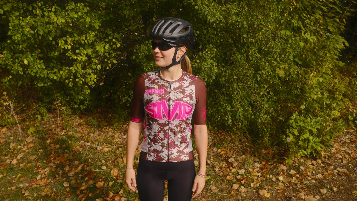 SMParts. Aero Race 1 Kurzarm Trikot - Sand Camo/Pink