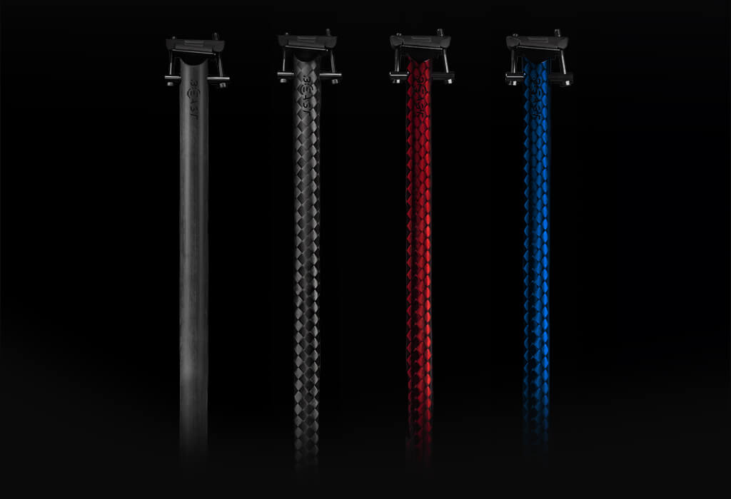 BEAST Components - SEATPOST Straight Sattelstütze Carbon, SQUARE-Finish, 27.2mm