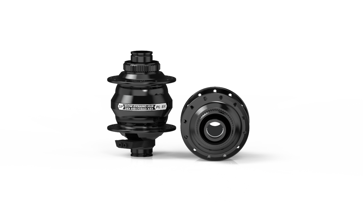 Shutter Precision Nabendynamo PL-8X - 15mm Steckachse, Centerlock Disc