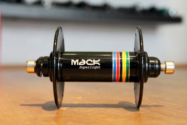 MACK HUBS Superlight Track Vorderrad Nabe Hochflansch - Schwarz