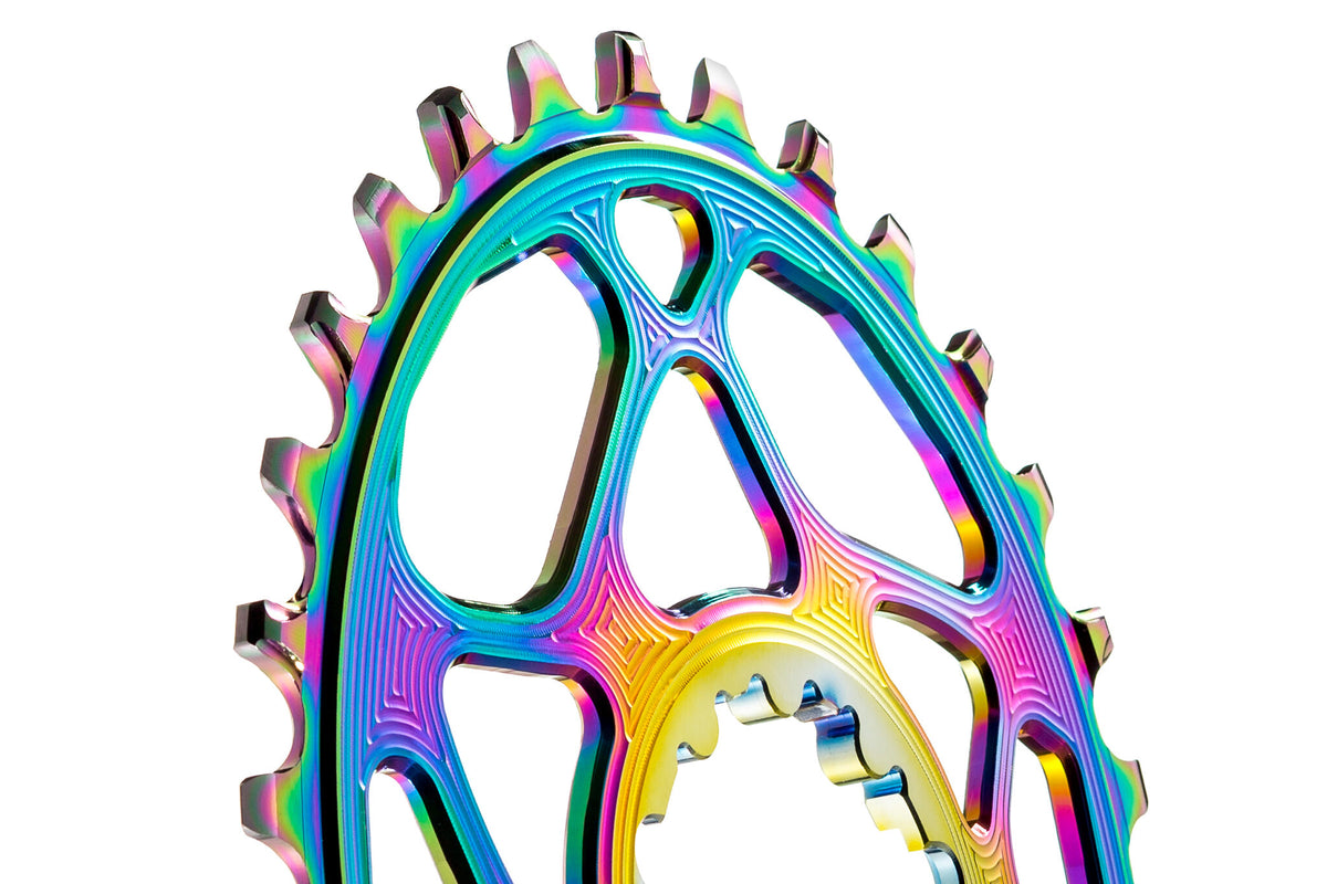 absoluteBLACK SRAM Direct-Mount, Boost (148) Kettenblatt oval 36Zähne - PVD rainbow