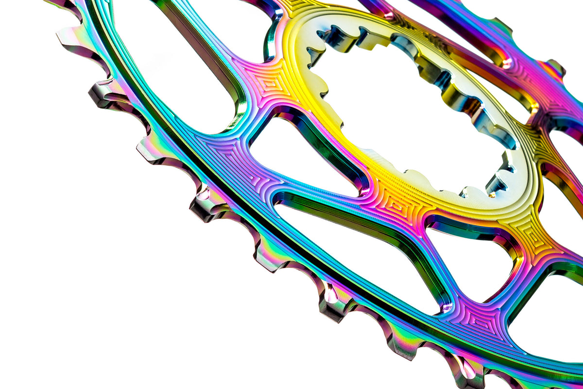 absoluteBLACK SRAM Direct-Mount, Boost (148) Kettenblatt oval 36Zähne - PVD rainbow