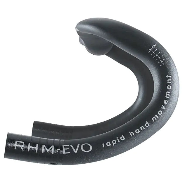Deda SuperZero Gravel DCR Aluminum Ergo Drop Bar Handlebar 31.7mm - Polish on Black