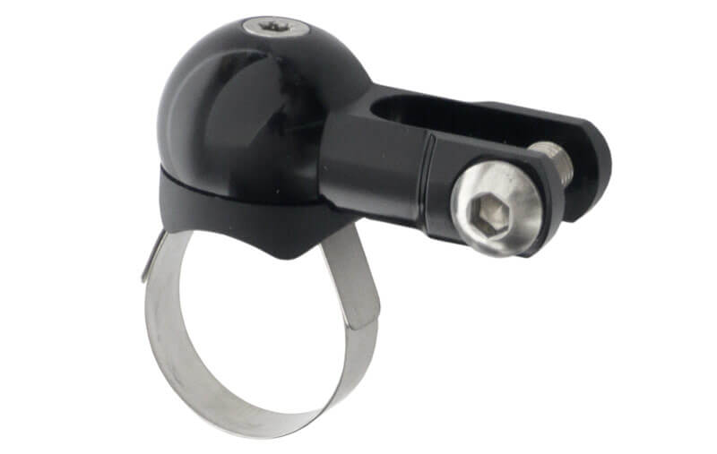 SON headlight holder Schmidt holder delux 2D, for short handlebars - Black