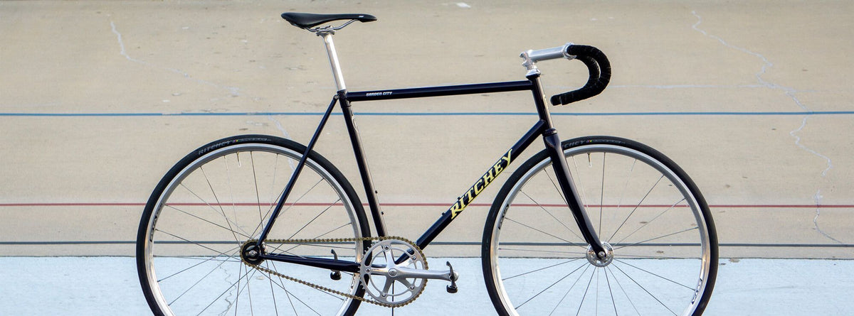 Ritchey Garden City Singlespeed Stahl-Rahmen Set - Midnight Violet / Moon Yellow