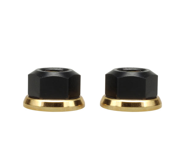 Runwell Elite Hub Nut, Axle Nuts - Black/Gold