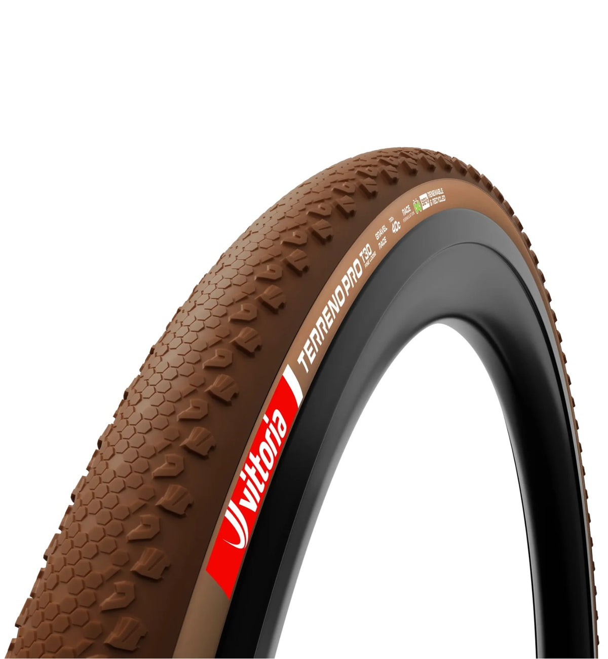 Vittoria Terreno T30 Fine Loose, Gravel Endurance G2.0 TLR - Black/Tan
