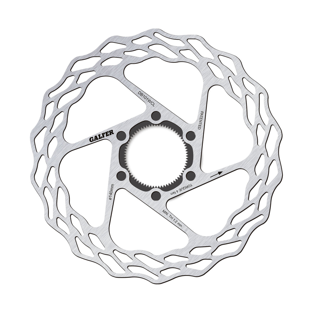 GALFER Bremsscheibe WAVE Fixed Road & Gravel, Centerlock