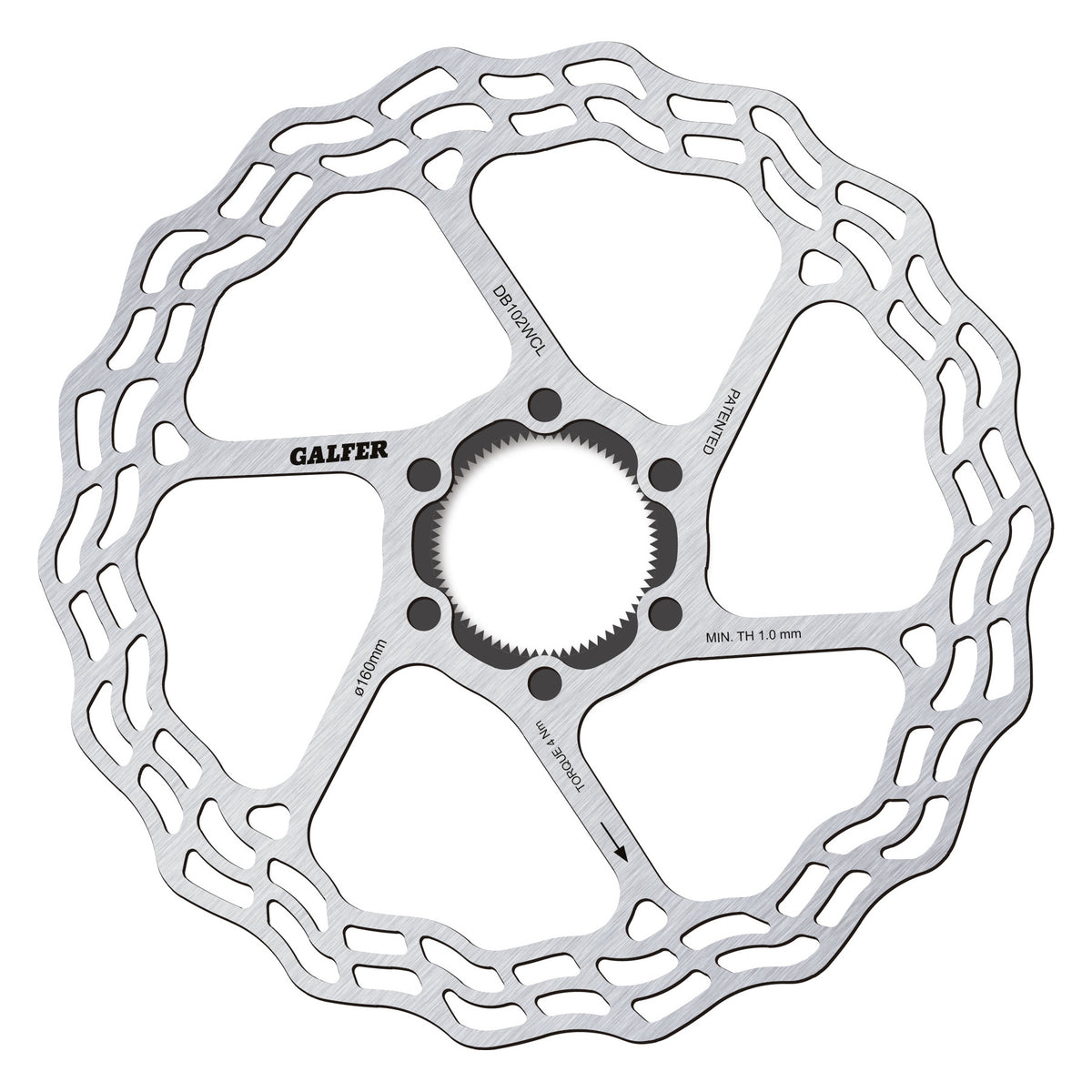 GALFER Bremsscheibe WAVE Fixed Road & Gravel, Centerlock