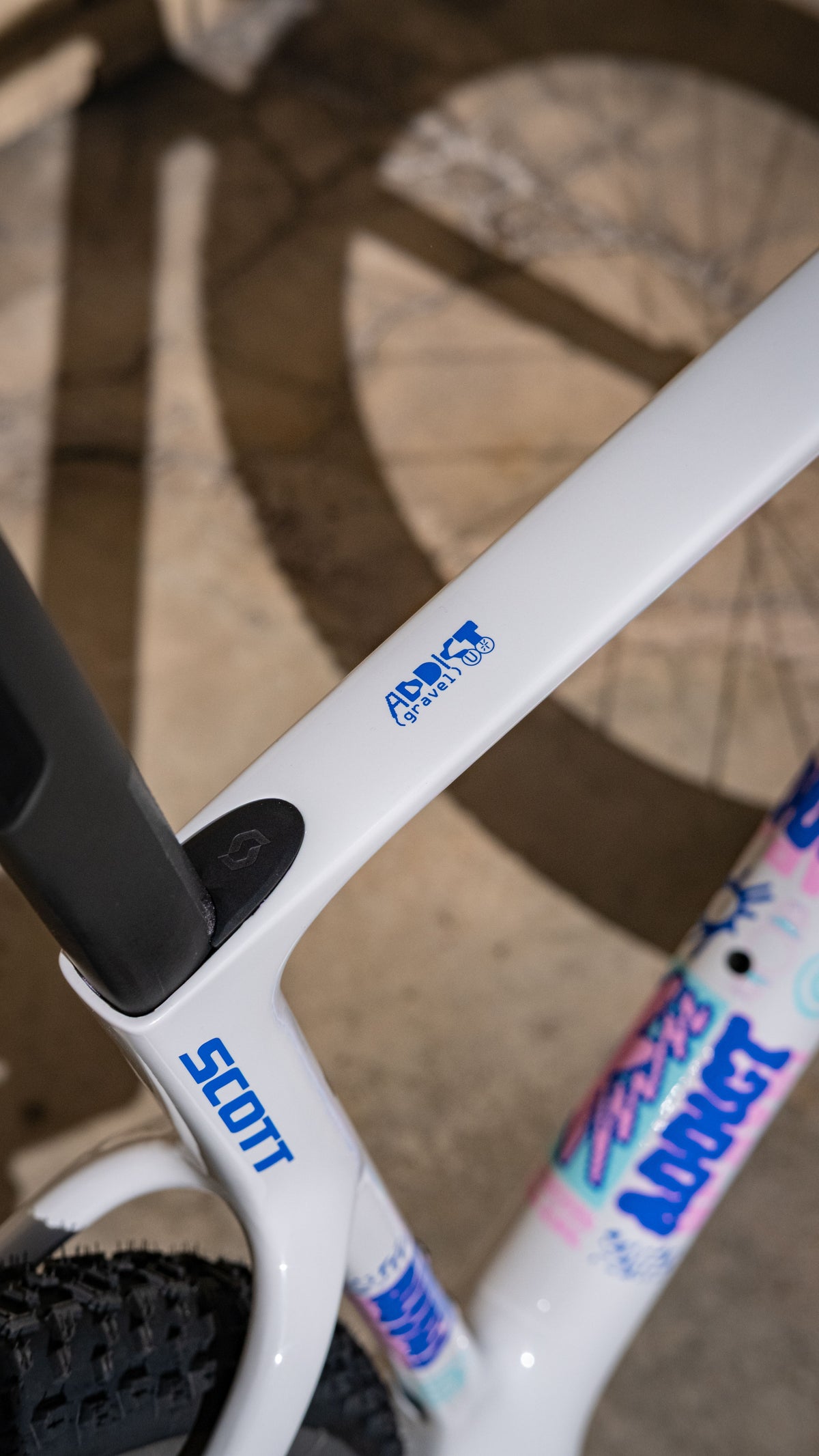 Scott Addict Gravel 20, Carbon Rahmen-Set - Beluga Grey (2027)