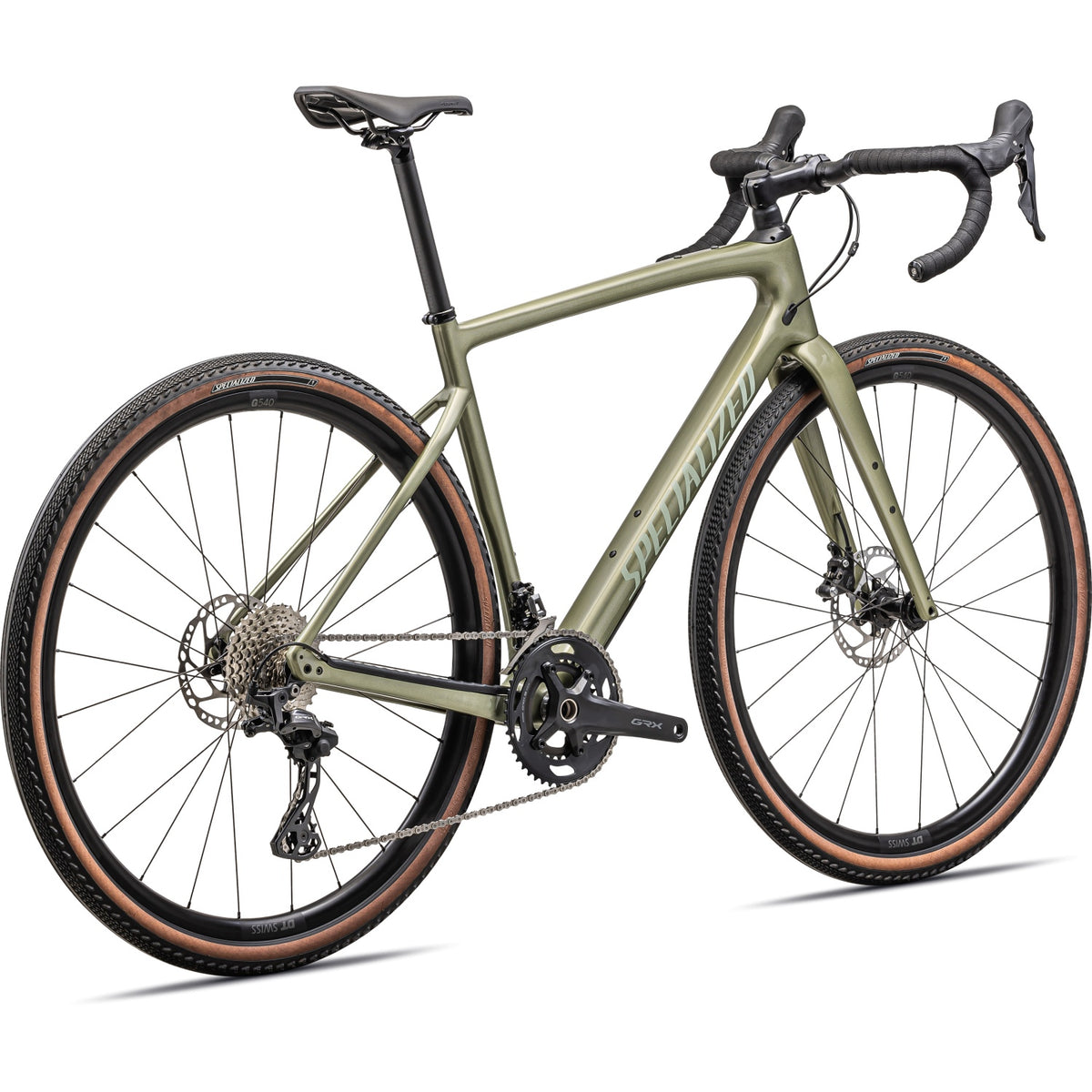Specialized Diverge Sport Carbon, Shimano GRX 2x12 - Satin Metallic Spruce / Spruce