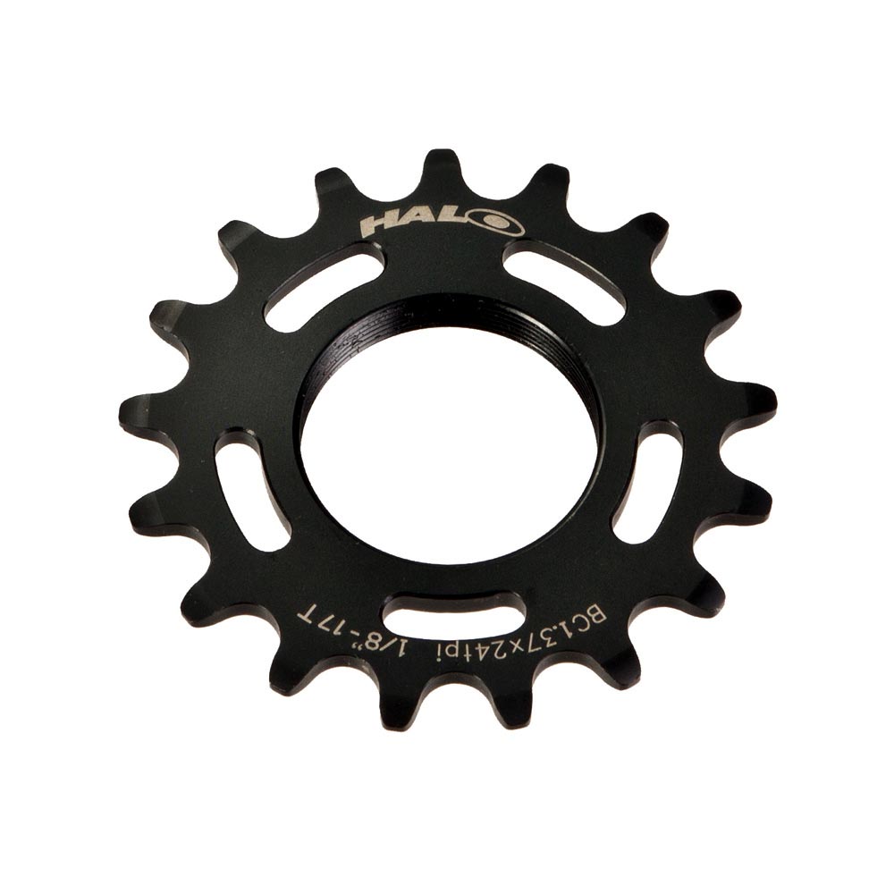 Halo Track Cog Fixed-Ritzel 1/8" - Schwarz